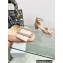 Dior Idylle Ballet Pumps in White Resin Pearls and Patent Calfskin Nude 2023