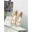 Dior Idylle Ballet Pumps in White Resin Pearls and Patent Calfskin Nude 2023
