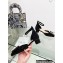 Dior Idylle Ballet Pumps in White Resin Pearls and Black Cotton Embroidered with Strass 2023