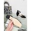 Dior Idylle Ballet Pumps in White Resin Pearls and Black Cotton Embroidered with Strass 2023