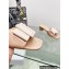 Dior Idylle Heel 3.5cm Slides in Grosgrain and Patent Calfskin Nude 2023