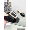 Dior Idylle Heel 3.5cm Slides in White Resin Pearls and Patent Calfskin Black 2023