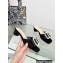 Dior Idylle Heel 3.5cm Slides in White Resin Pearls and Black Cotton Embroidered with Strass 2023