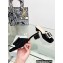Dior Idylle Heel 3.5cm Slides in White Resin Pearls and Black Cotton Embroidered with Strass 2023