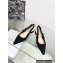 Dior J'Adior Slingback Ballerina Flats in Black Cotton Embroidered with Strass 2023