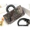 Dior Lady D-Joy Bag in Calfskin Embroidered with Sequins Black