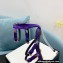 Versace Heel 11cm Buckle Straps Sandals Satin Purple 2022