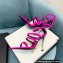 Versace Heel 11cm Buckle Straps Sandals Satin Fuchsia 2022