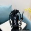 Versace Heel 11cm Buckle Straps Sandals Brushed Black 2022