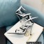 Versace Heel 11cm Buckle Straps Sandals Brushed White 2022