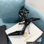 Versace Heel 11cm Buckle Straps Pin-Point Pumps Brushed Black 2022