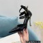 Versace Heel 11cm Buckle Straps Pin-Point Pumps Brushed Black 2022