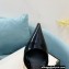 Versace Heel 11cm Buckle Straps Pin-Point Pumps Brushed Black 2022