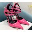 Versace Heel 11cm Buckle Straps Pin-Point Pumps Brushed Pink 2022
