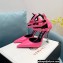 Versace Heel 11cm Buckle Straps Pin-Point Pumps Brushed Pink 2022