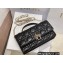 Lady Dior Top Handle Clutch Bag in Cannage Calfskin Black