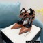 Versace Heel 11cm Buckle Straps Pin-Point Pumps Brushed Brown 2022