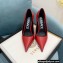 Versace Heel 11cm Pin-Point Pumps Brushed Red 2022