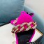 Versace Heel 10.5cm Medusa charm and Chain Sandals Satin Fuchsia 2022