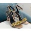 Versace Heel 10.5cm Medusa charm and Chain Sandals Satin Nude 2022