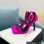 Fendi x Versace Heel 10.5cm Fendace embellished Sandals Satin Fuchsia 2022