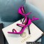 Fendi x Versace Heel 10.5cm Fendace embellished Sandals Satin Fuchsia 2022