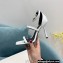 Fendi x Versace Heel 10.5cm Fendace Sandals Calfskin White 2022
