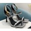 Fendi x Versace Heel 10.5cm Fendace Sandals Calfskin Silver 2022