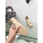 Dior Idylle Heeled Sandals in White Resin Pearls and Patent Calfskin Nude 2023