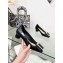 Dior Idylle Heel 3.5cm Ballet Pumps in White Resin Pearls and Patent Calfskin Black 2023