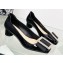 Dior Idylle Heel 3.5cm Ballet Pumps in White Resin Pearls and Patent Calfskin Black 2023