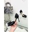 Dior Idylle Heeled Sandals in Grosgrain and Patent Calfskin Black 2023