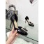 Dior Idylle Heeled Sandals in White Resin Pearls and Patent Calfskin Black 2023