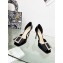 Dior Idylle Heeled Sandals in White Resin Pearls and Patent Calfskin Black 2023