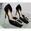 Dior Idylle Heeled Sandals in White Resin Pearls and Patent Calfskin Black 2023