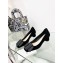 Dior Idylle Heel 3.5cm Ballet Pumps in Grosgrain and Suede Black 2023