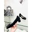 Dior Idylle Heel 3.5cm Ballet Pumps in Grosgrain and Suede Black 2023