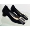 Dior Idylle Heeled Sandals in White Resin Pearls and Suede Black 2023