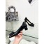 Dior Idylle Heel 3.5cm Ballet Pumps in Grosgrain and Patent Calfskin Black 2023