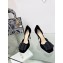 Dior Idylle Heeled Sandals in Grosgrain and Suede Black 2023