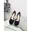 Dior Idylle Heeled Sandals in Grosgrain and Suede Black 2023