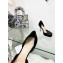 Dior Idylle Heeled Sandals in Grosgrain and Suede Black 2023