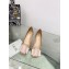 Dior Idylle Heel 3.5cm Ballet Pumps in Grosgrain and Patent Calfskin Nude 2023