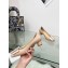 Dior Idylle Heeled Sandals in White Resin Pearls and Patent Calfskin Nude 2023