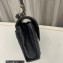 Saint Laurent college medium chain bag in quilted leather 600279/487213 Black/Silver