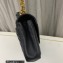 Saint Laurent college medium chain bag in quilted leather 600279/487213 Black/Gold
