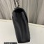 Saint Laurent college large chain bag in quilted leather 600278/487212 Black/Silver