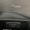 Saint Laurent college large chain bag in quilted leather 600278/487212 Black/Silver