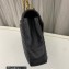 Saint Laurent college large chain bag in quilted leather 600278/487212 Black/Gold