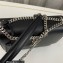 Saint Laurent sunset medium chain bag in smooth leather 442906 Black/Silver